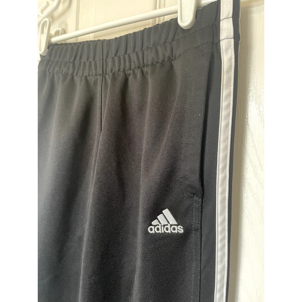 adidas - Climalite 3 Stripe Pants- Black Zipper at ankle - Sporty